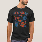 夏のビーチトレンドサマー Tシャツ (正面)