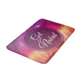 夏のビーチナイトパームゲットネイキッド バスマット (アングル)