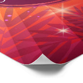 夏のビーチナイトパームゲットネイキッド ポスター (角)