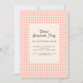 夏のビーチバチェロレッテ 招待状 (裏面)