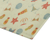 夏のビーチパターン カッティングボード (角)