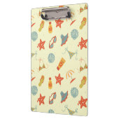 夏のビーチパターン クリップボード (左)