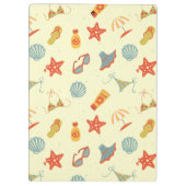 夏のビーチパターン クリップボード (裏面)