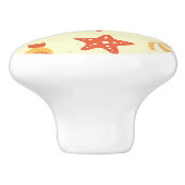 夏のビーチパターン セラミックノブ (側面)