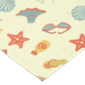 夏のビーチパターン テーブルクロス (アングル)