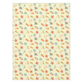 夏のビーチパターン テーブルクロス (正面)