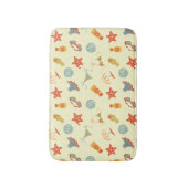 夏のビーチパターン バスマット (正面縦)