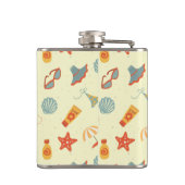 夏のビーチパターン フラスク (裏面)