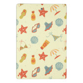 夏のビーチパターン ミニクリップボード (裏面)