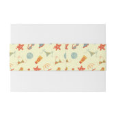 夏のビーチパターン 招待状ベリーバンド (裏面例)