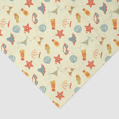 夏のビーチパターン 薄葉紙 (詳細)