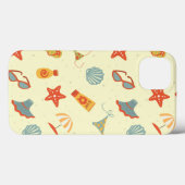 夏のビーチパターン Case-Mate iPhoneケース (裏面 (横))