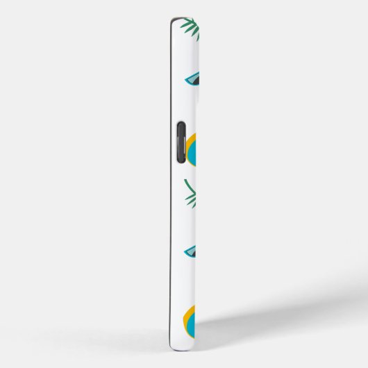 夏のビーチパターンIPhone 15ケース Case-Mate iPhoneケース (裏面 / 右)