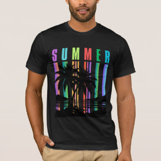夏のビーチパラダイスTシャツ Tシャツ