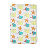 夏のビーチパーティーサンドキャッスルヒトペールショベル バスマット (正面縦)