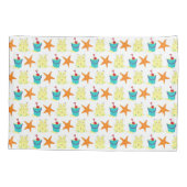 夏のビーチパーティーサンドキャッスルヒトペールショベル 枕カバー (裏面)