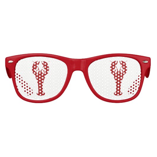 夏のビーチパーティーシーフードロブスター キッズサングラス (正面)