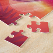 夏のビーチパーティー夜 ジグソーパズル (側面)