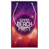 夏のビーチパーティー夜 スモールペーパーバッグ (裏面)