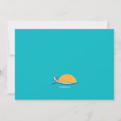 夏のビーチパーティー招待状 招待状 (裏面)