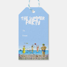 夏のビーチパーティー ギフトタグ