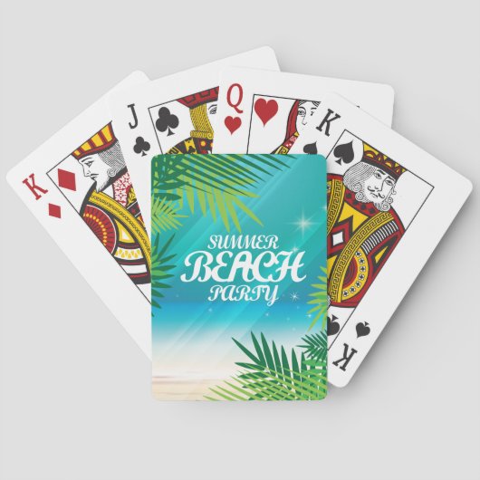 夏のビーチパーティー トランプ (裏面)