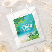 夏のビーチパーティー フェイバーバッグ (クリップ留めされた状態)