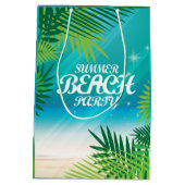 夏のビーチパーティー ミディアムペーパーバッグ (裏面)