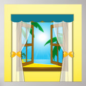 夏のビーチビュー ポスター (正面)