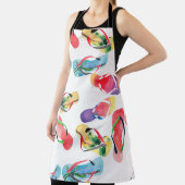 夏のビーチビーチサンダルパターン エプロン (インサイチュ)