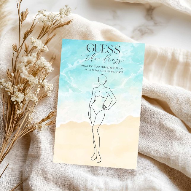 夏のビーチブライダルシャワー推測ザドレス (クリエイターアップロード済み)