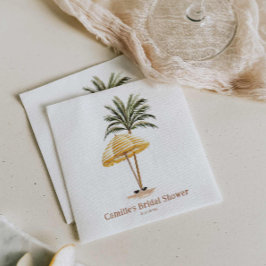 夏のビーチブライダルシャワー スタンダードカクテルナプキン