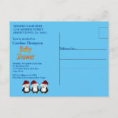 夏のビーチベビーシャワー インビテーションポストカード (裏面)