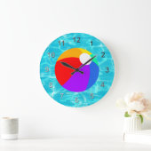 夏のビーチボール ラージ壁時計 (ホーム)