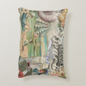 夏のビーチヴィンテージタコアンティーク アクセントクッション (裏面(縦))