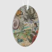 夏のビーチヴィンテージタコアンティーク オーナメント (正面)