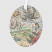 夏のビーチヴィンテージタコアンティーク オーナメント (正面)