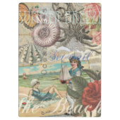 夏のビーチヴィンテージタコアンティーク クリップボード (裏面)