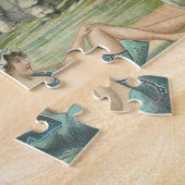 夏のビーチヴィンテージタコアンティーク ジグソーパズル (側面)