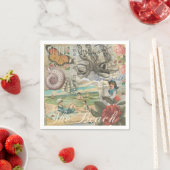 夏のビーチヴィンテージタコアンティーク スタンダードカクテルナプキン (インサイチュ)