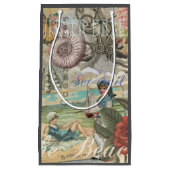 夏のビーチヴィンテージタコアンティーク スモールペーパーバッグ (正面)