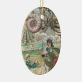 夏のビーチヴィンテージタコアンティーク セラミックオーナメント (右)