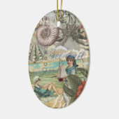 夏のビーチヴィンテージタコアンティーク セラミックオーナメント (左)