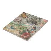 夏のビーチヴィンテージタコアンティーク タイル (側面)