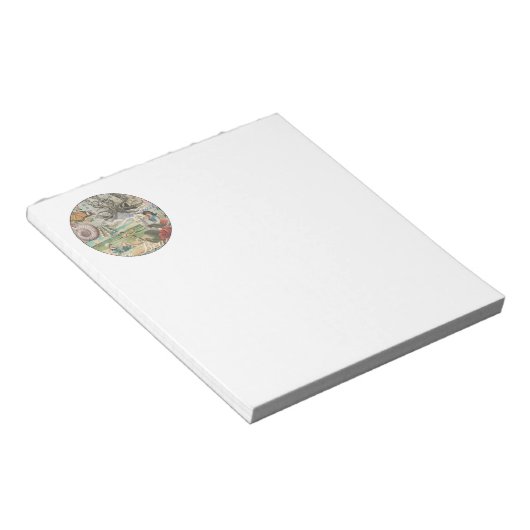 夏のビーチヴィンテージタコアンティーク ノートパッド (アングル)