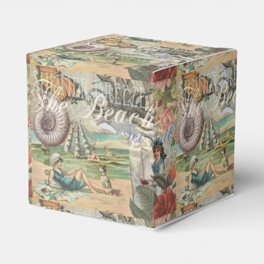 夏のビーチヴィンテージタコアンティーク フェイバーボックス (裏面サイド)