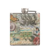 夏のビーチヴィンテージタコアンティーク フラスク (裏面)