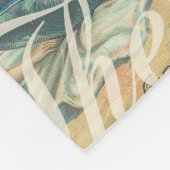 夏のビーチヴィンテージタコアンティーク フリースブランケット (角)