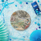 夏のビーチヴィンテージタコアンティーク ペーパープレート (パーティー)