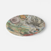 夏のビーチヴィンテージタコアンティーク ペーパープレート (アングル)